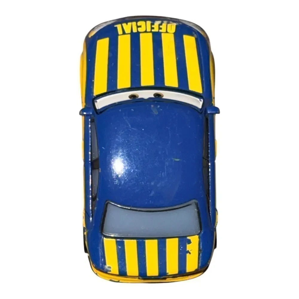 Disney Pixar Race Official Tom Metal Die-Cast 1:64 Blue Yellow Cars EUC